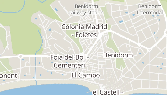 Map Of Benidorm Hotels Port Fiesta Park Hotel • Benidorm • 3⋆ Spain • Rates From €101